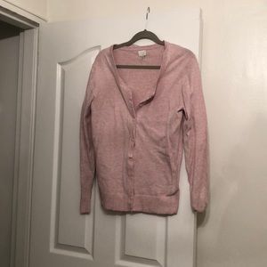 Pink button up cardigan
